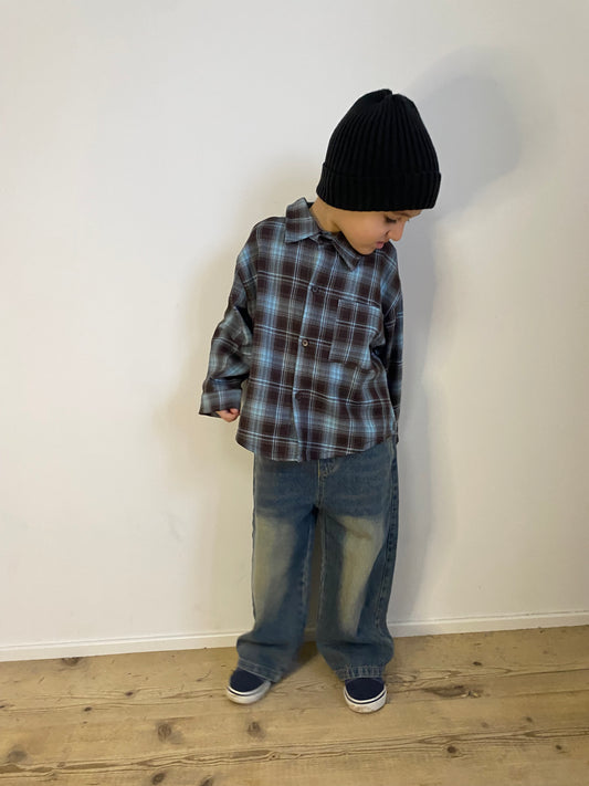 Pantalone in denim slavato