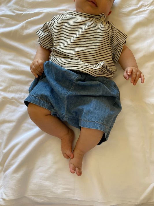 Shorts in denim bebè