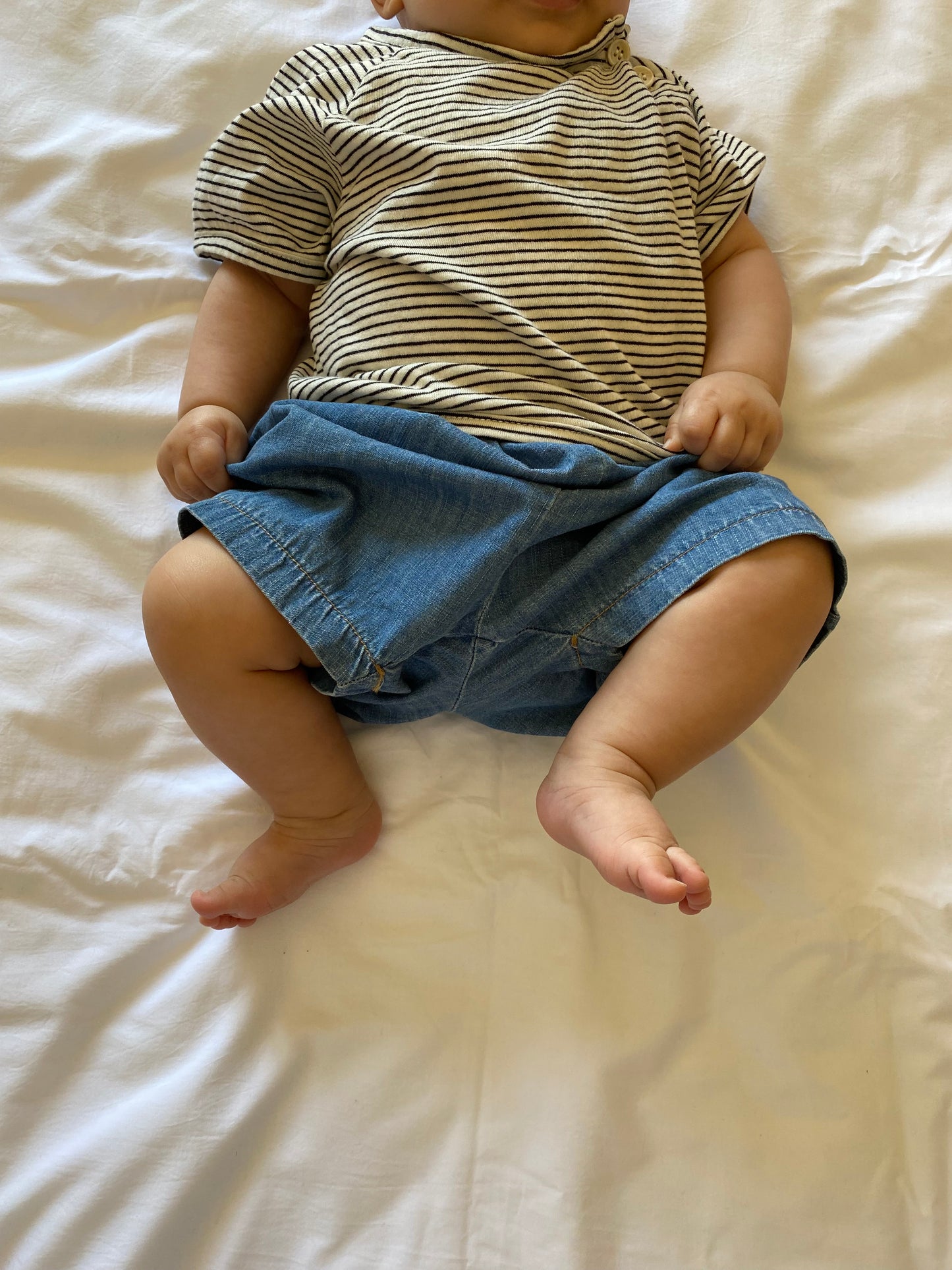 Shorts in denim bebè