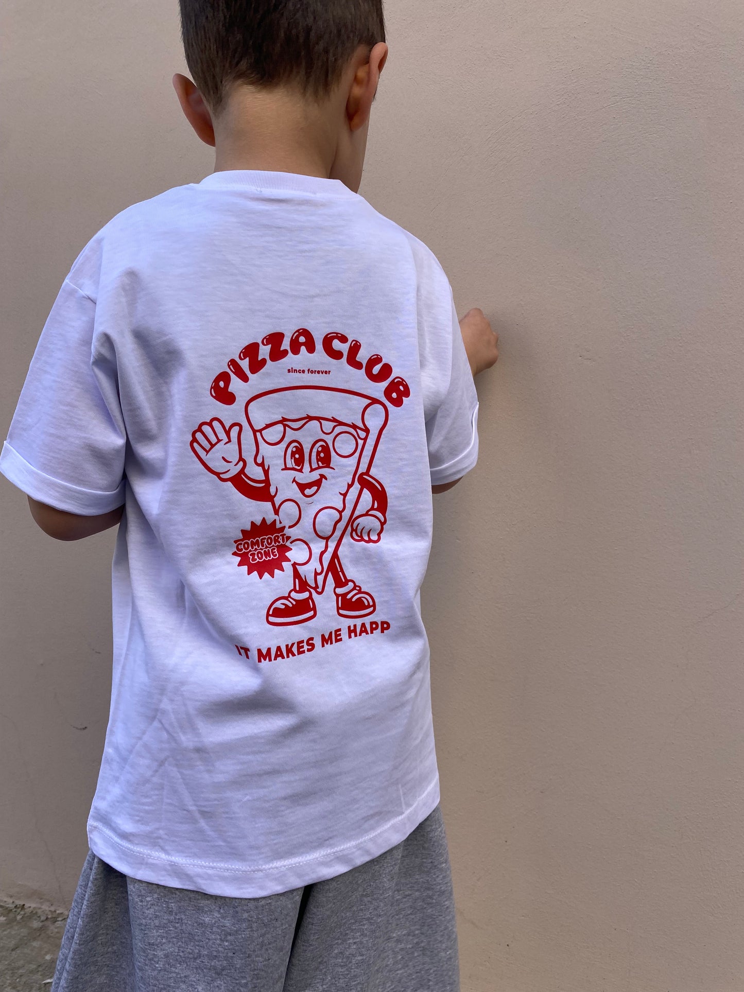 T-shirt pizza club rossa