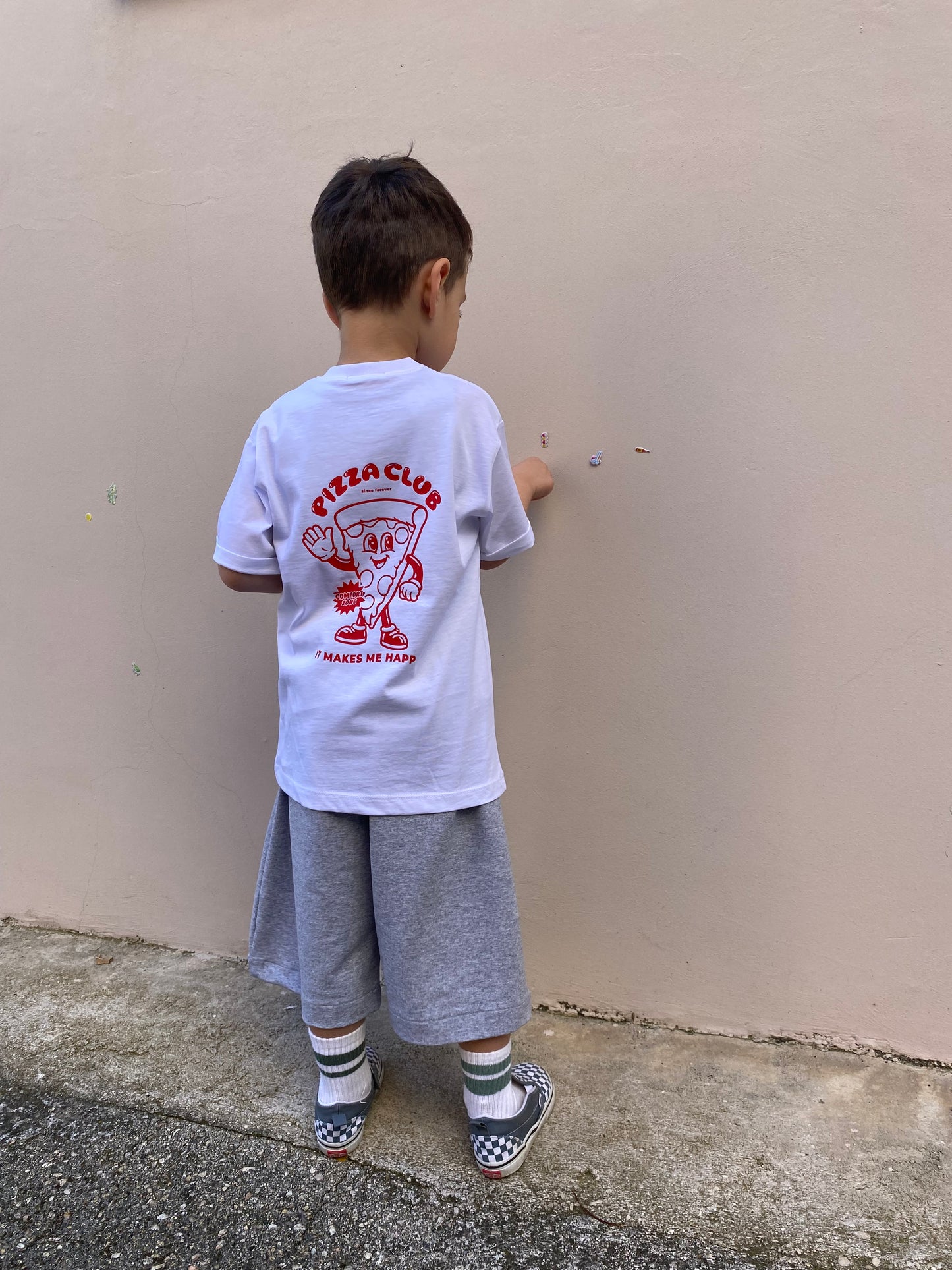 T-shirt pizza club rossa