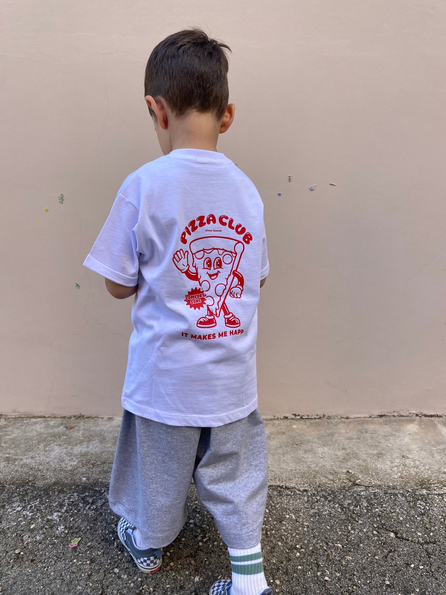 T-shirt pizza club rossa