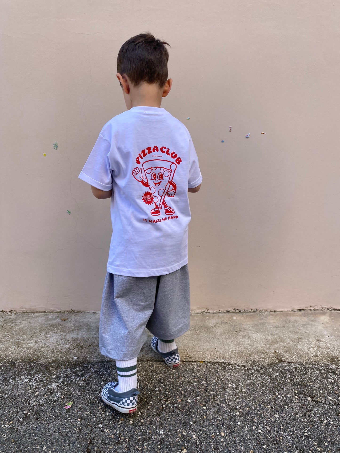 T-shirt pizza club rossa