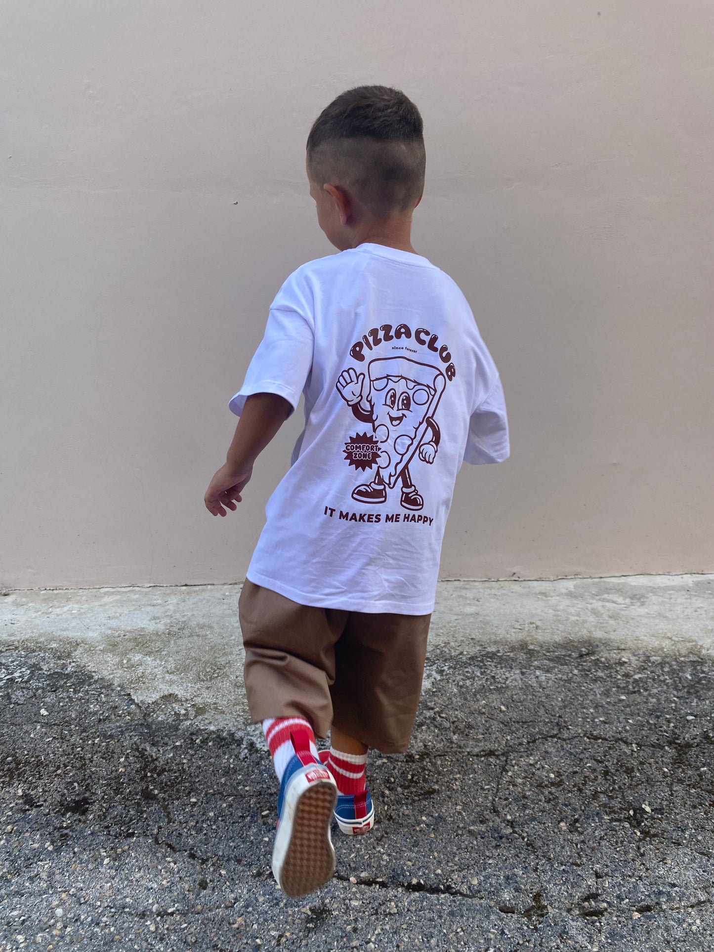 T-shirt pizza club marrone 2.0