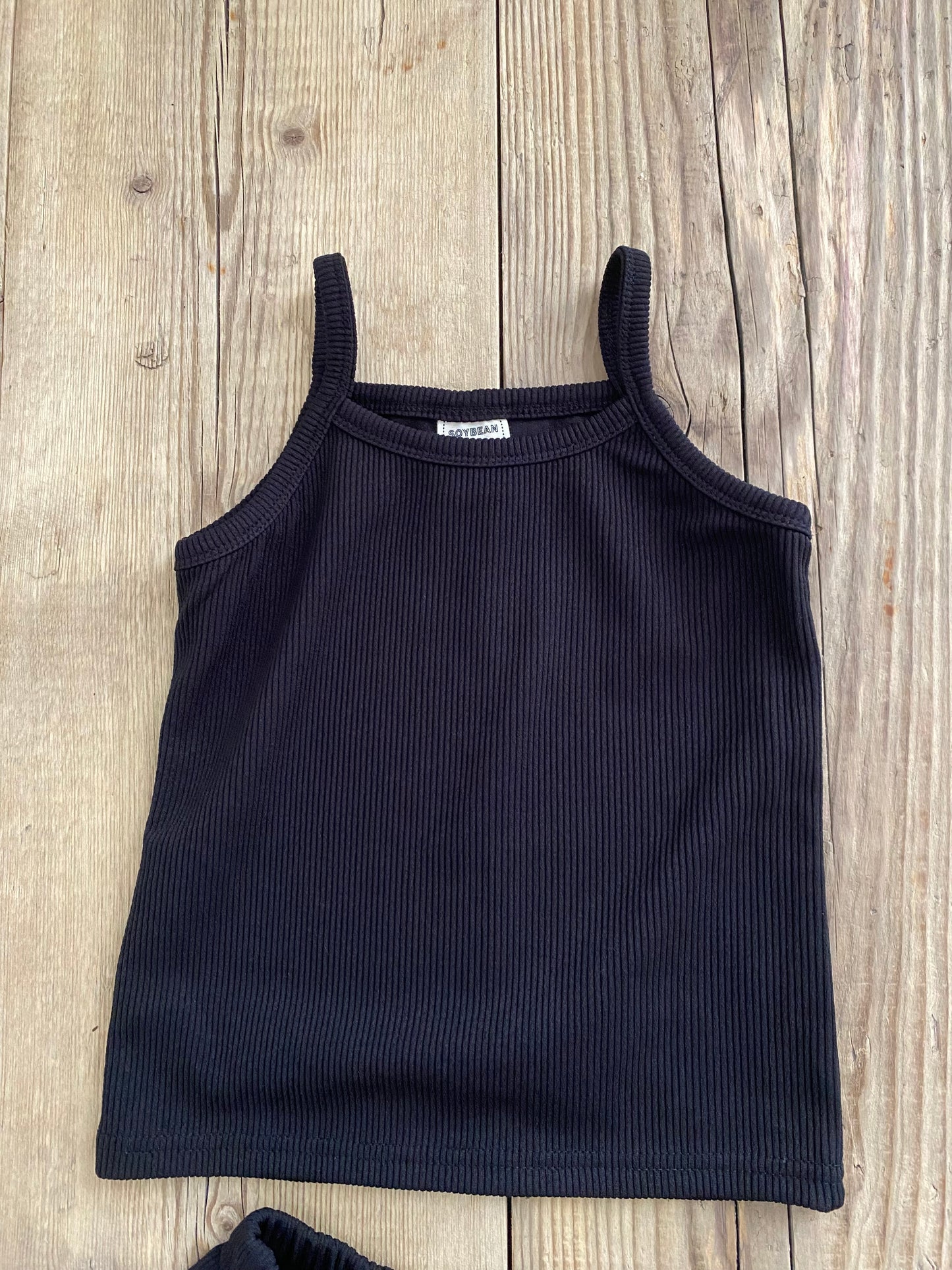 Coordinato costine nero