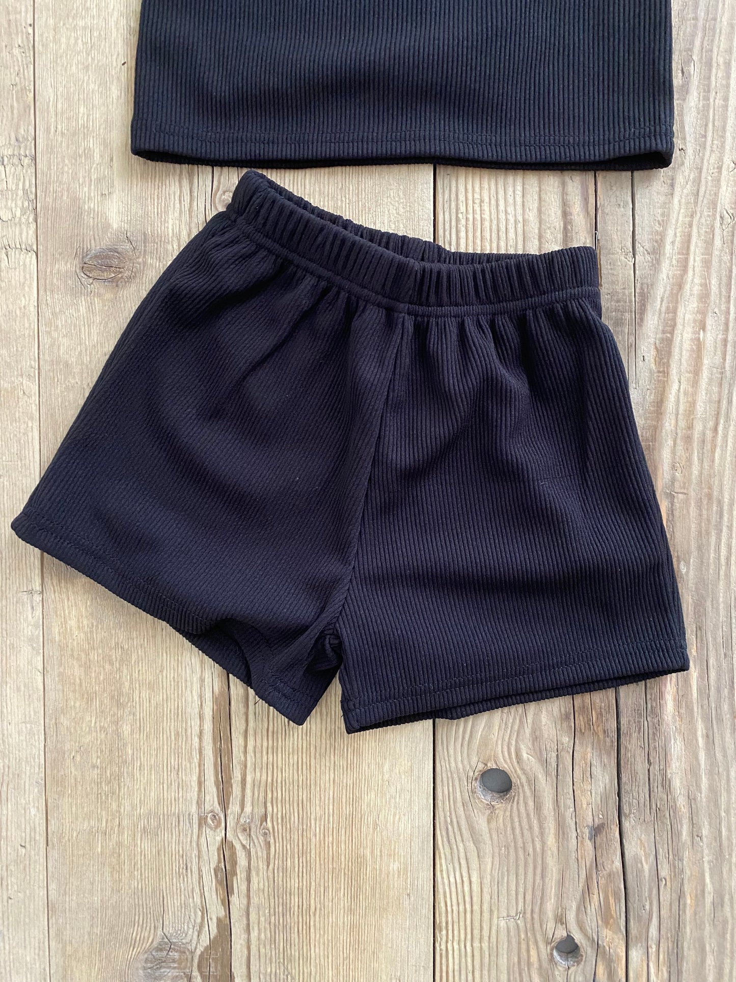 Coordinato costine nero