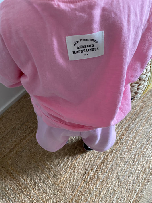 maglietta oversize rosa