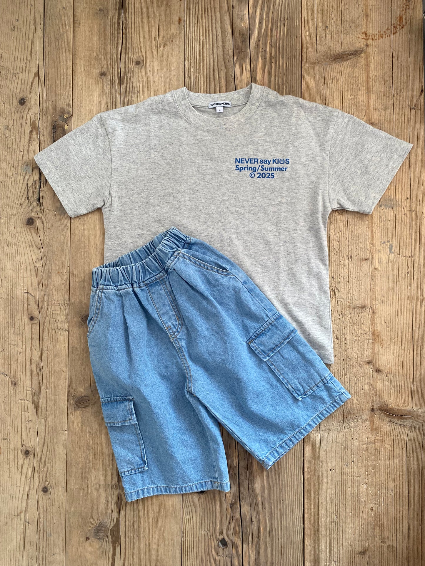 Bermuda cargo in denim