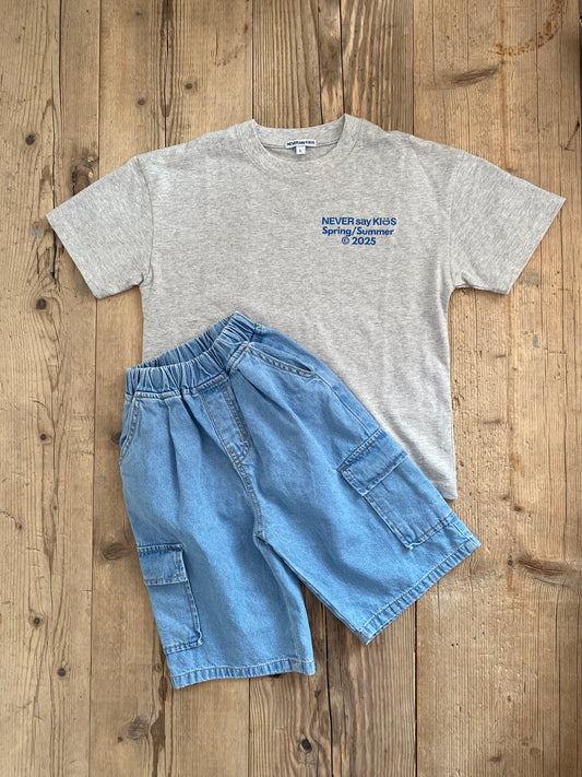 Bermuda cargo in denim