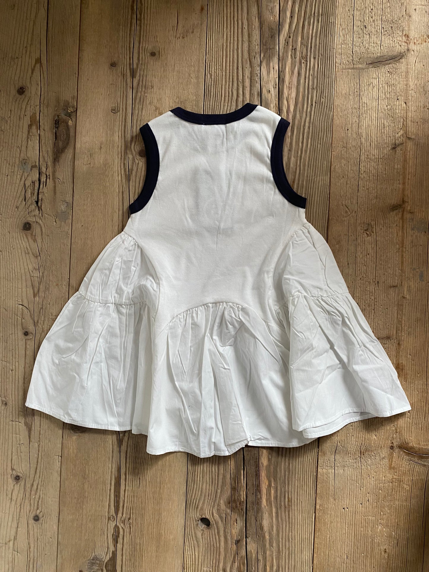 Vestito a contrasto bianco