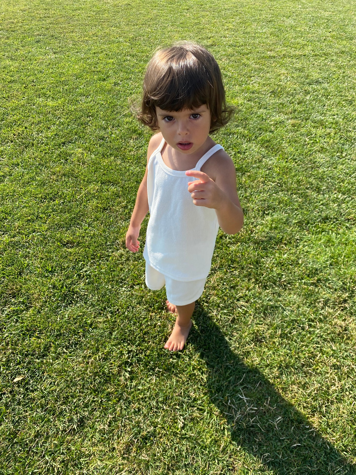 Coordinato costine bianco