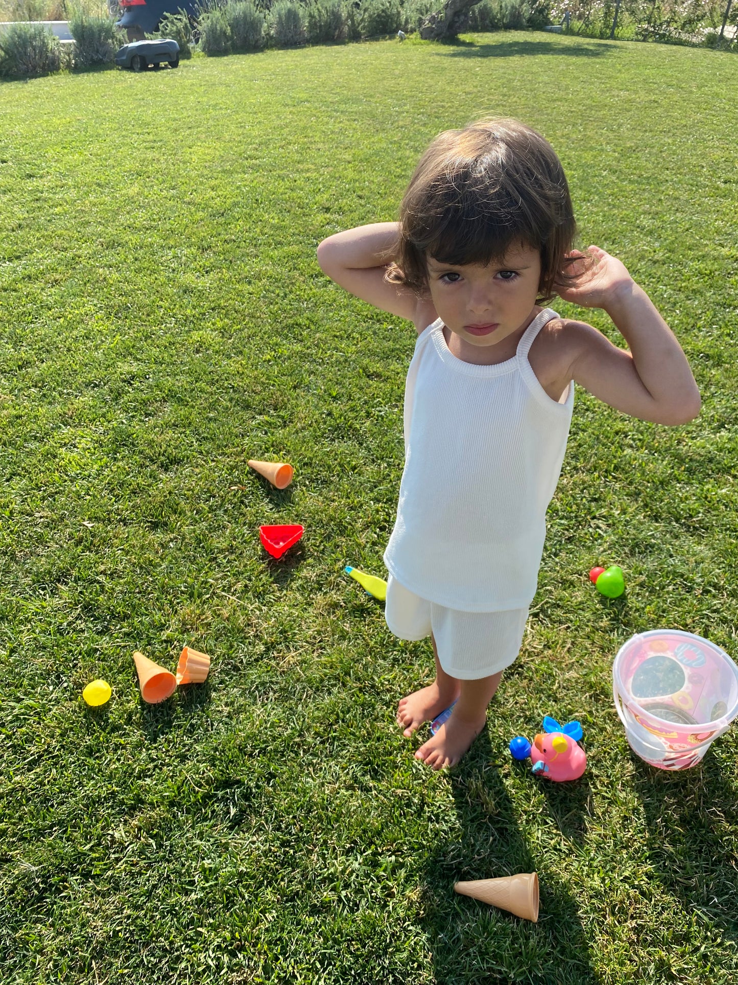 Coordinato costine bianco