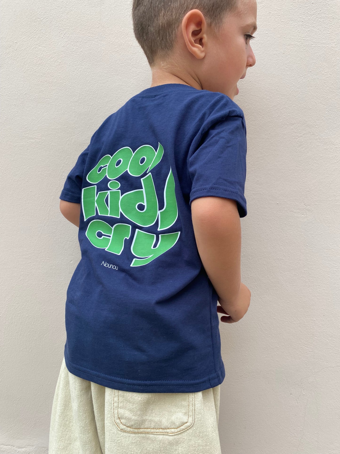 T-shirt blu navy cool Kids cry