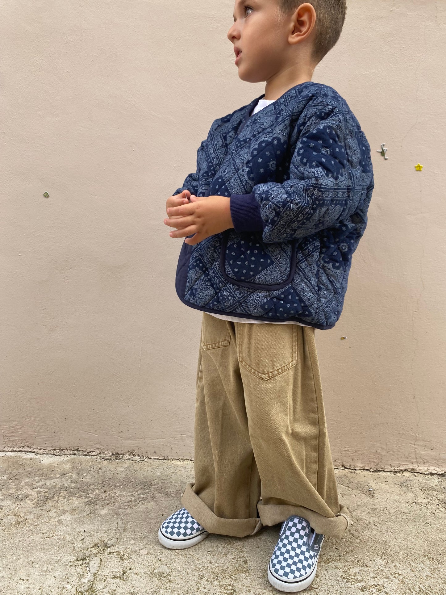 Pantalone in denim over