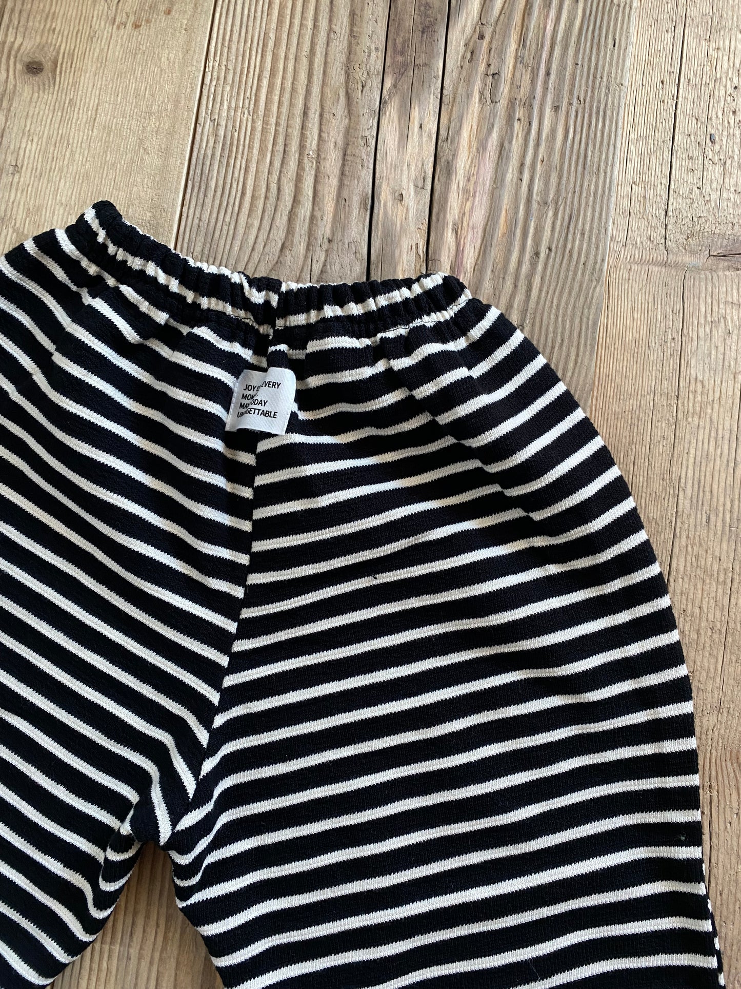 Pantalone righe nero