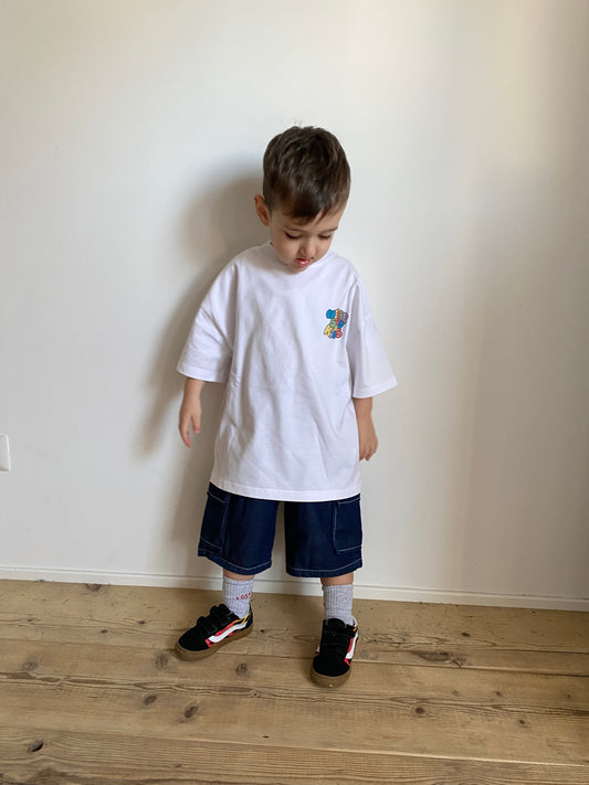 Bermuda cargo in denim