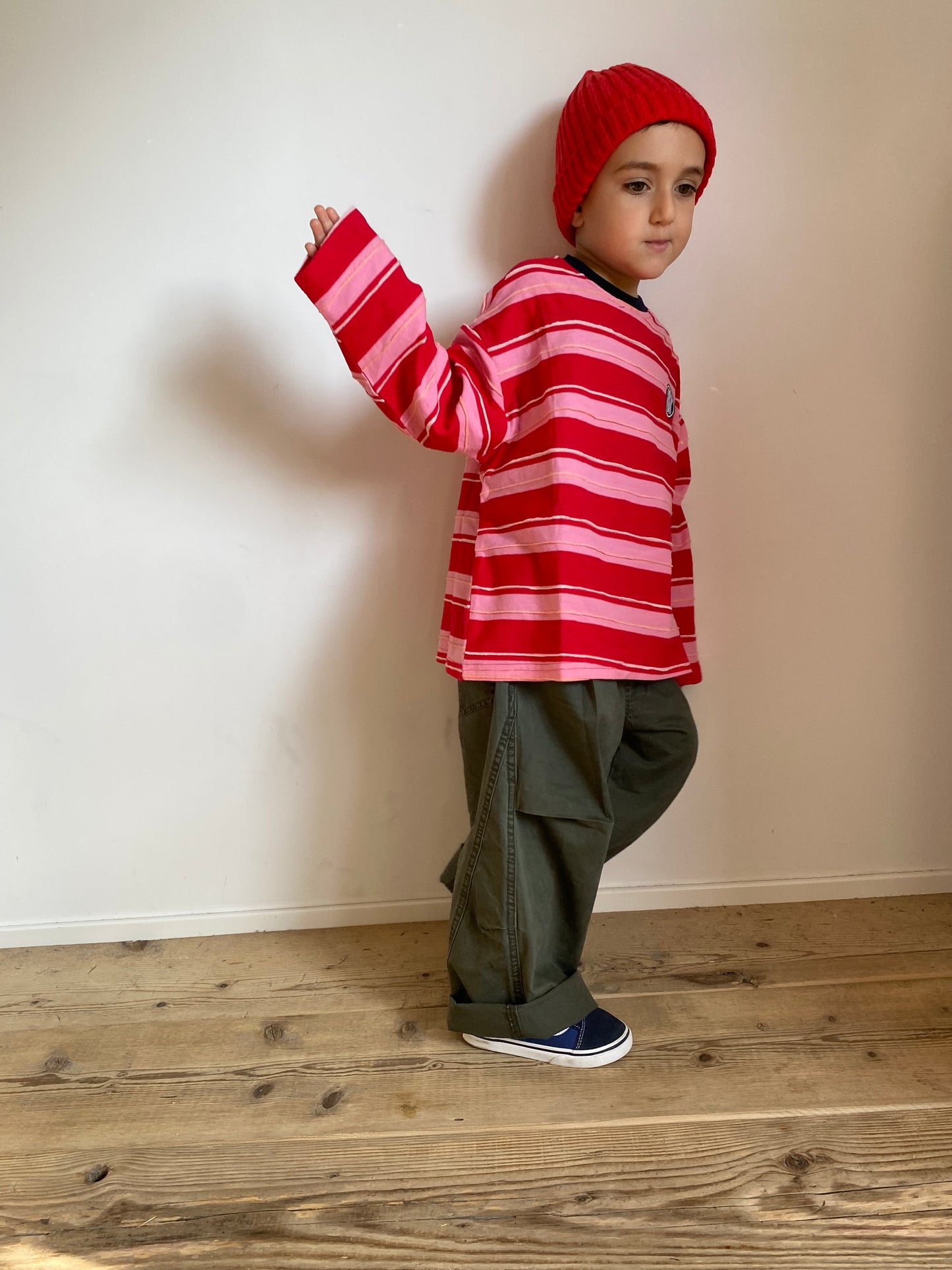 Straight oversize pants green