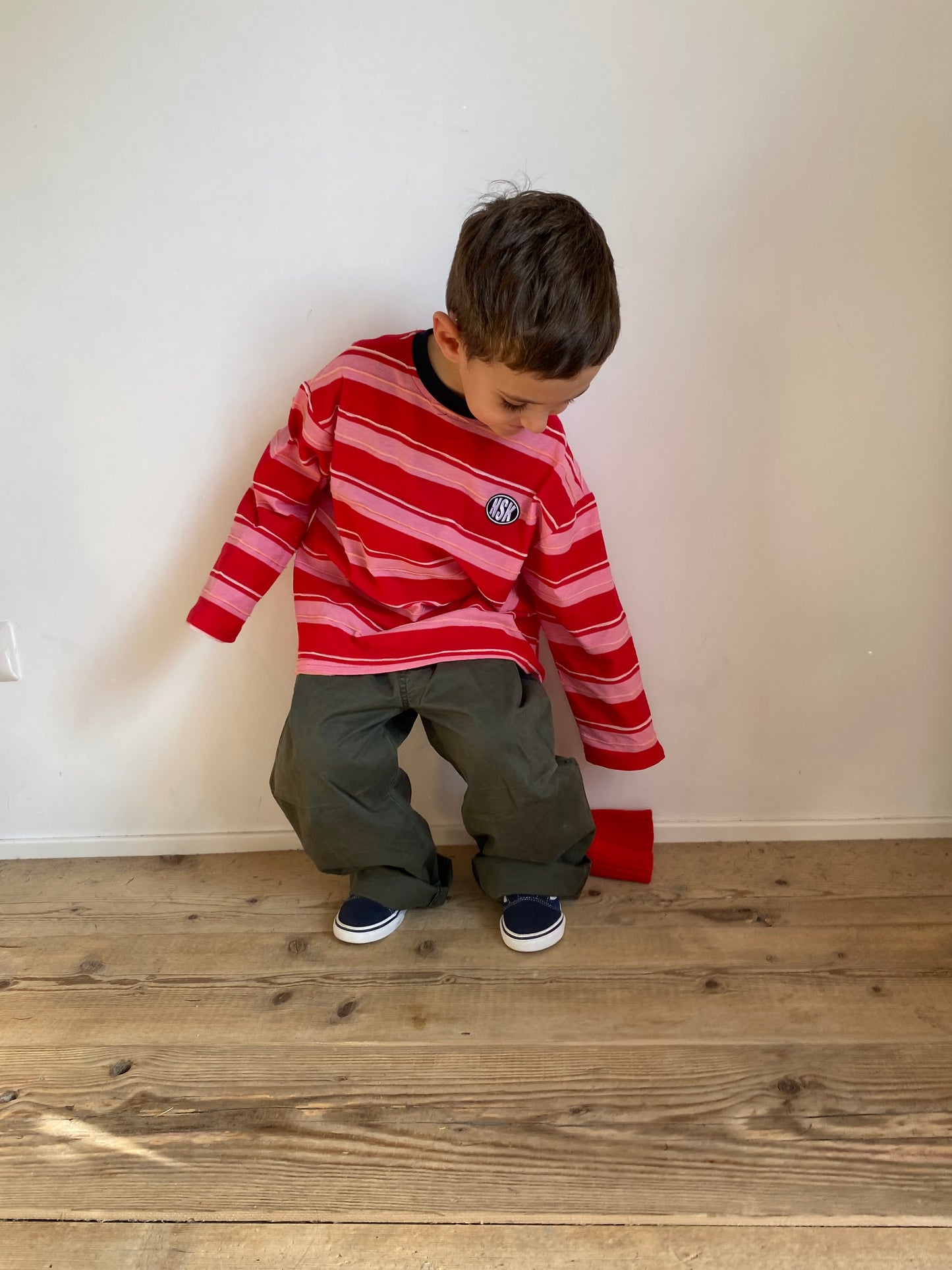 Straight oversize pants green